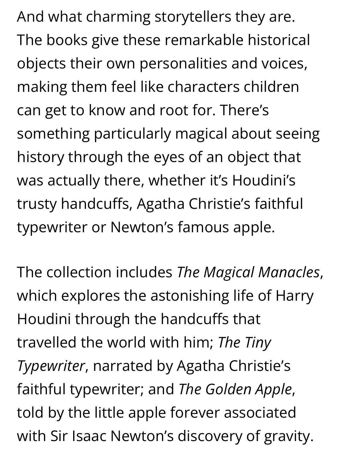 Round & About Magazine feature, part 1 — on the books giving historical objects their own personalities and voices